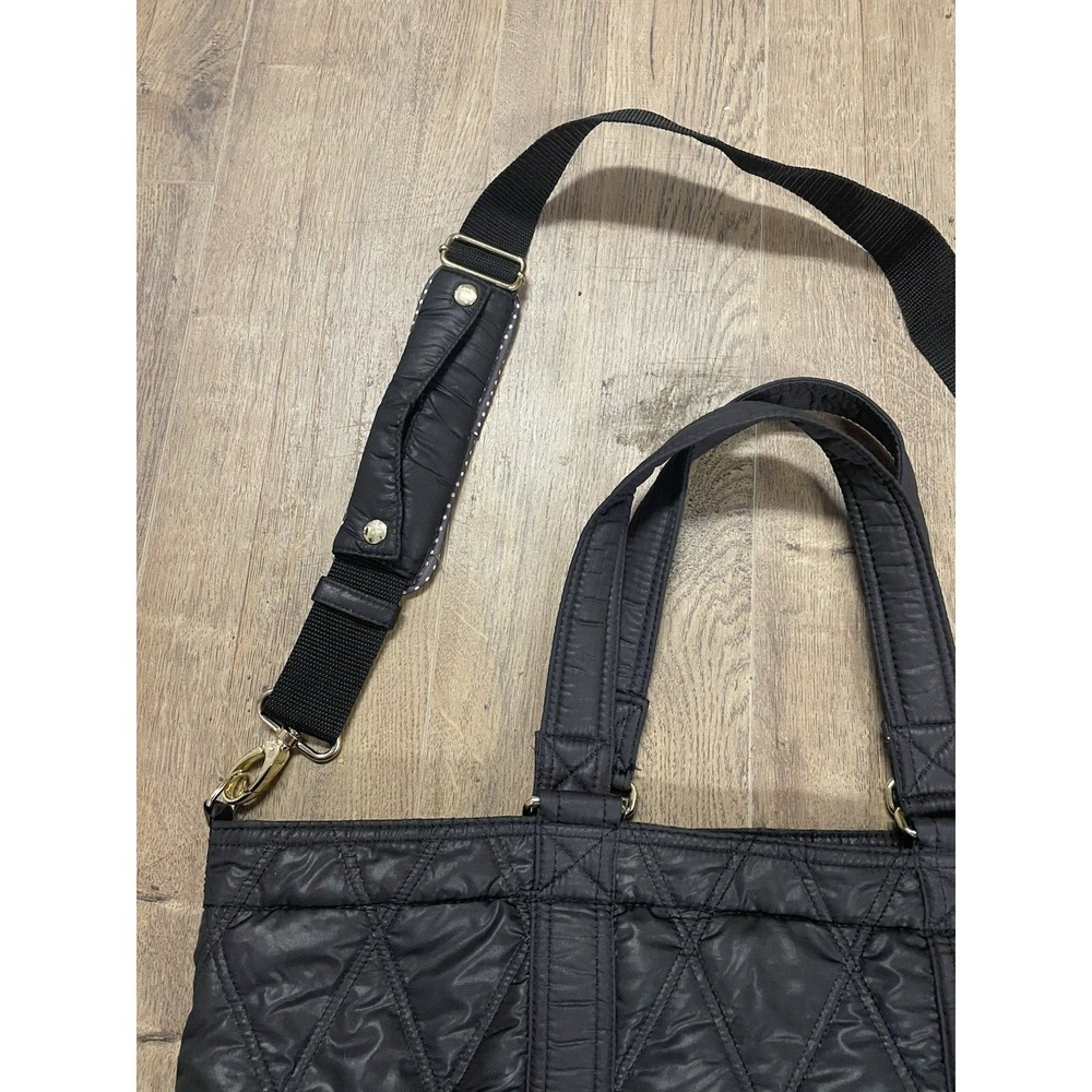 Mammy Roo Diaper Handbag Crossbody Shoulder Bag Black Many Pockets - Picture 7 of 16